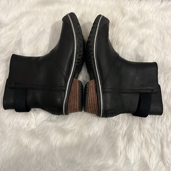 Sorel Black Leather and Rubber Slimpack Short Pull On Weather Riding Boots  7.5 - Picture 8 of 14